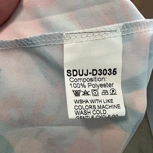 New Sunday Up Maxi Sundress Women's M Smocked Pink Floral Summer Dress Feminine - Picture 8 of 8